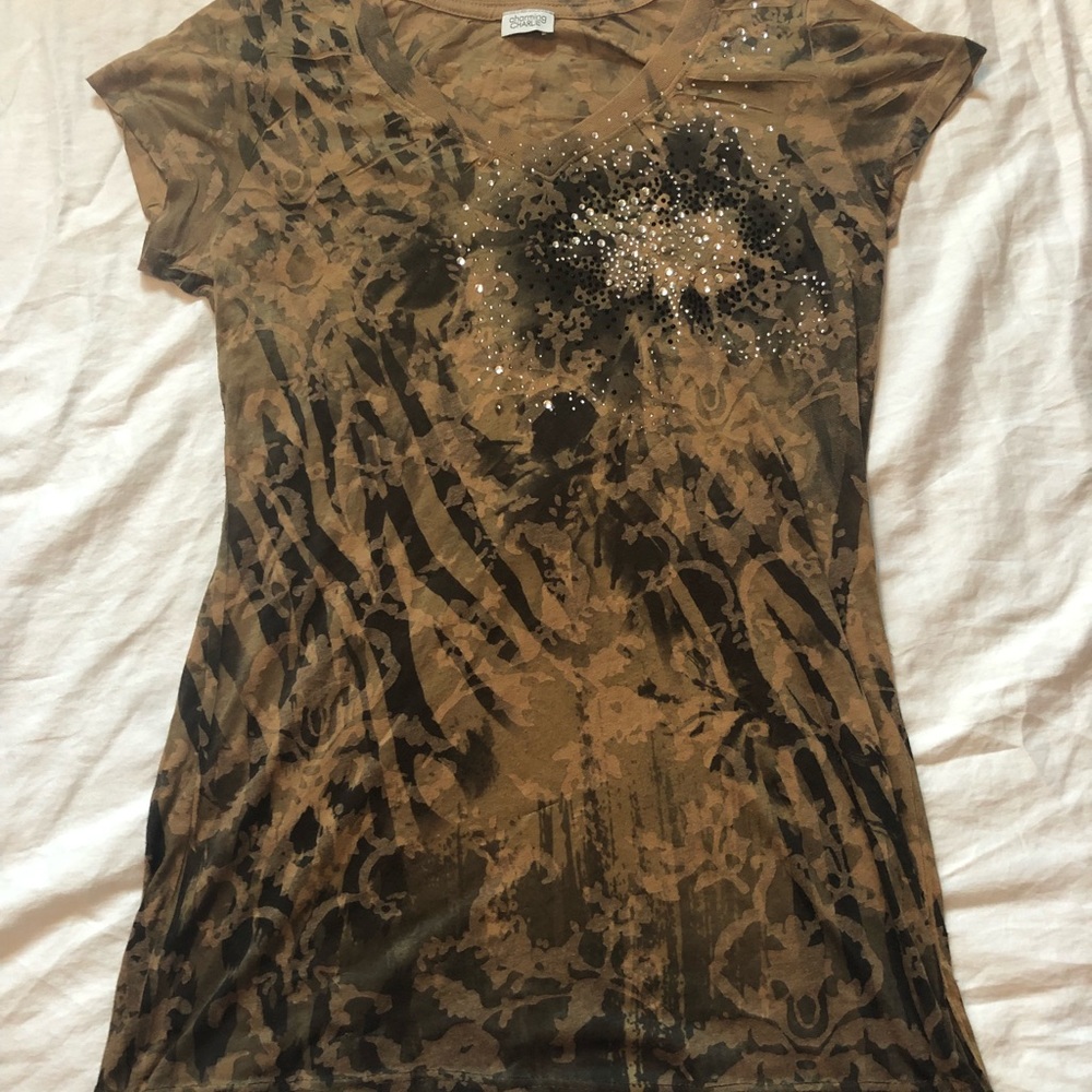 Charming Charlie bedazzled T-shirt